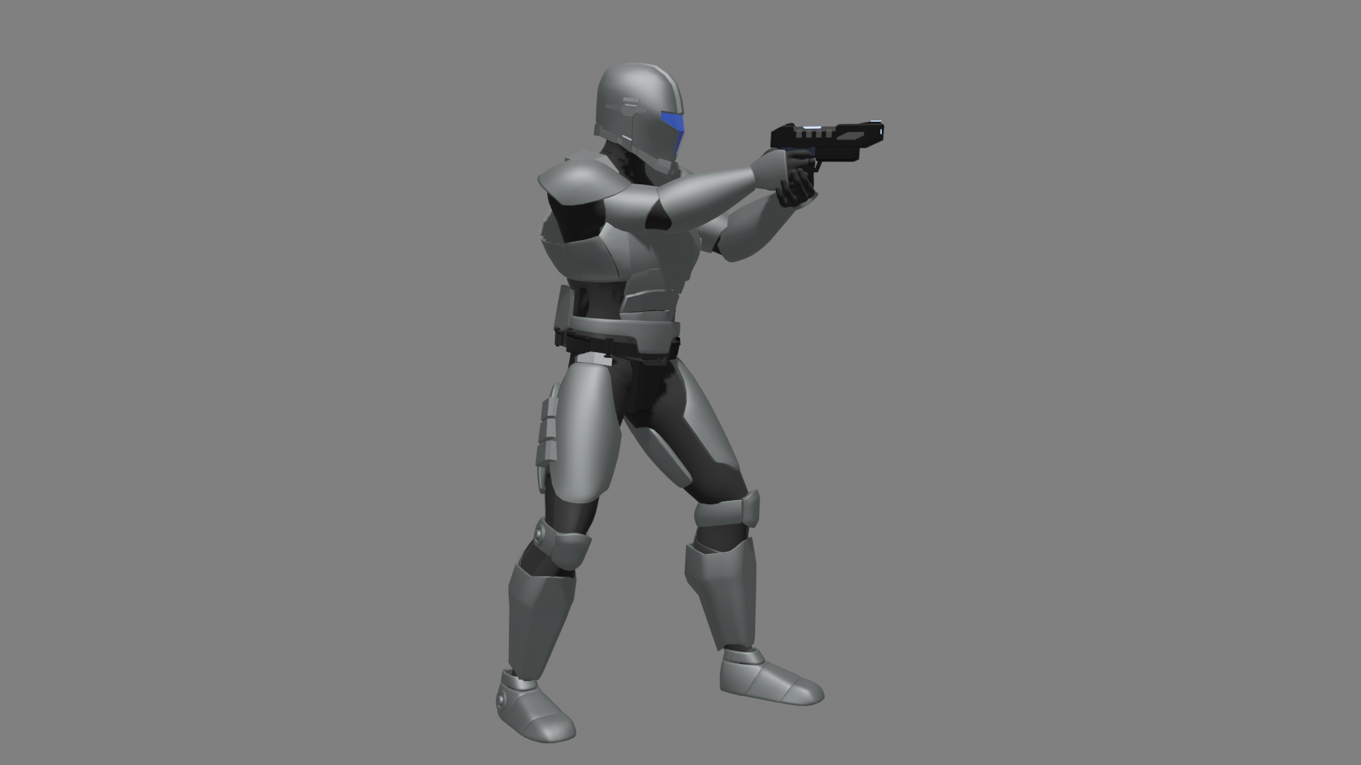 Rigged Sci-Fi Soldier | Animation-Ready preview image 2